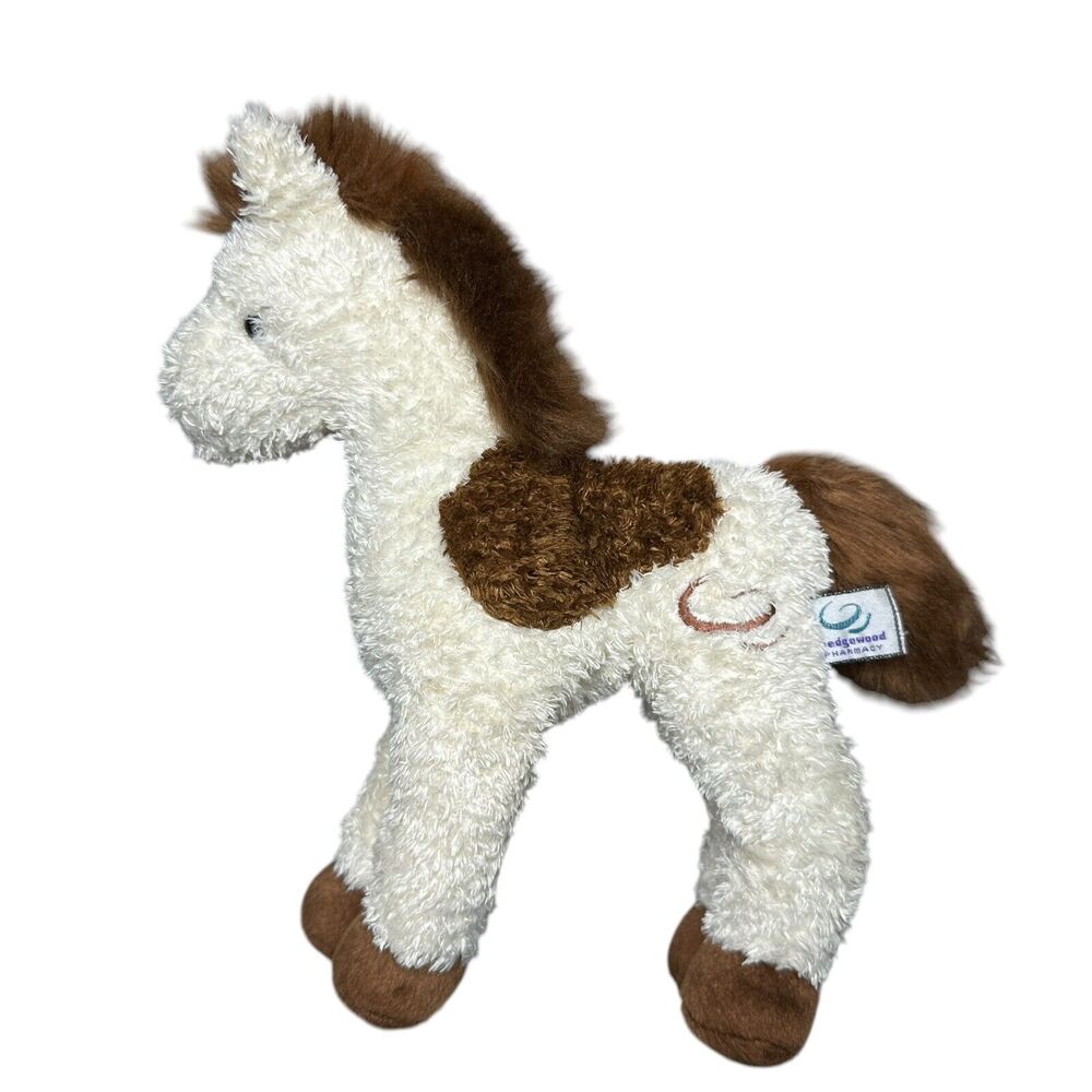 Wedgewood Pharmacy Horse 2008 Promo Advertisement Brown White Soft Plush Toy
